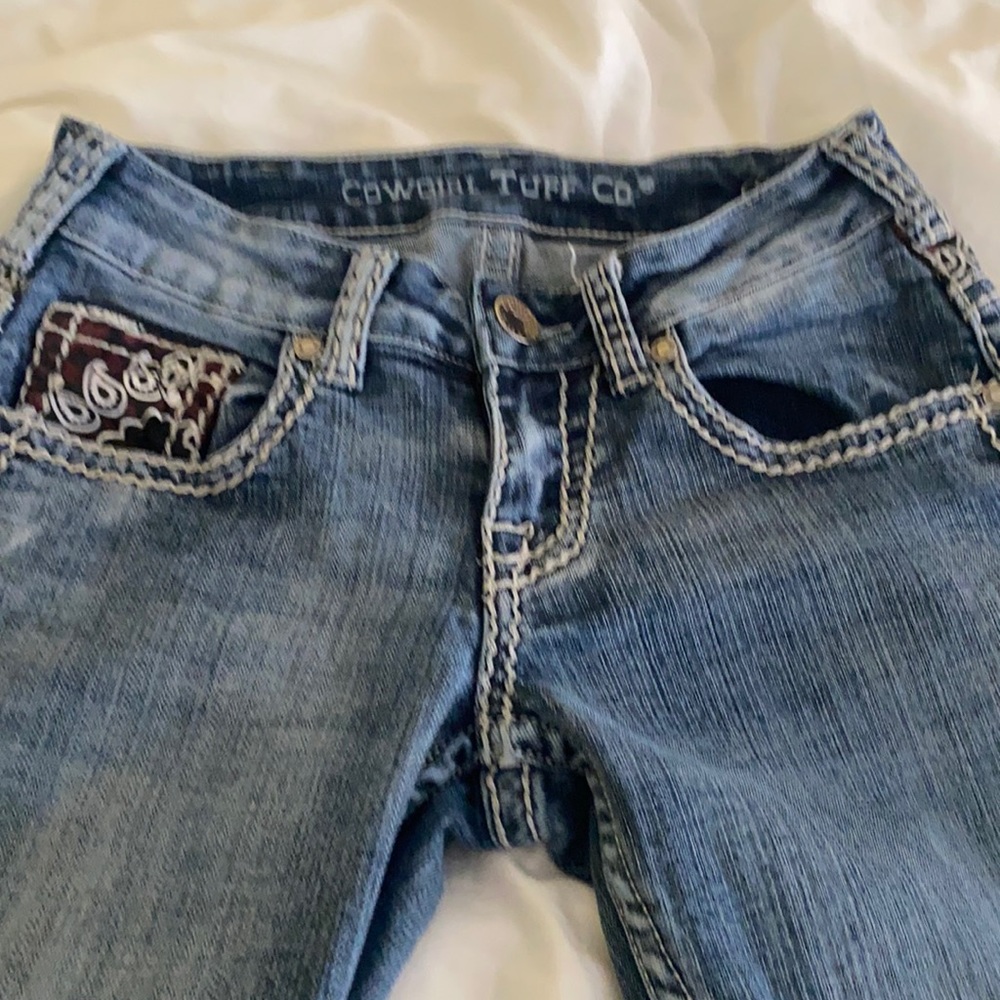 Cowgirl Tuff Bold Bandana Jeans